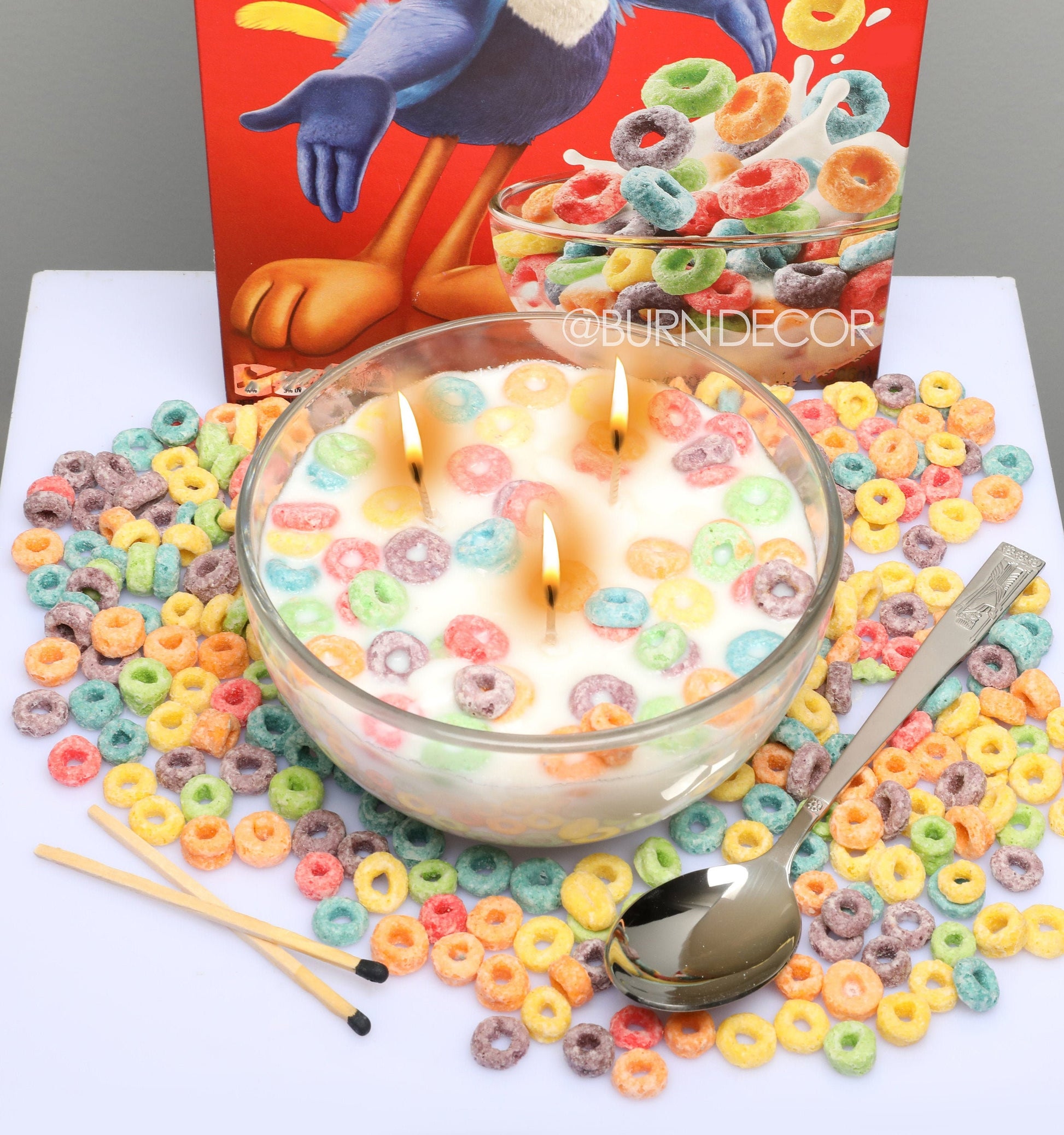 Fruity Loops Cereal Bowl Scented Soy Candle
